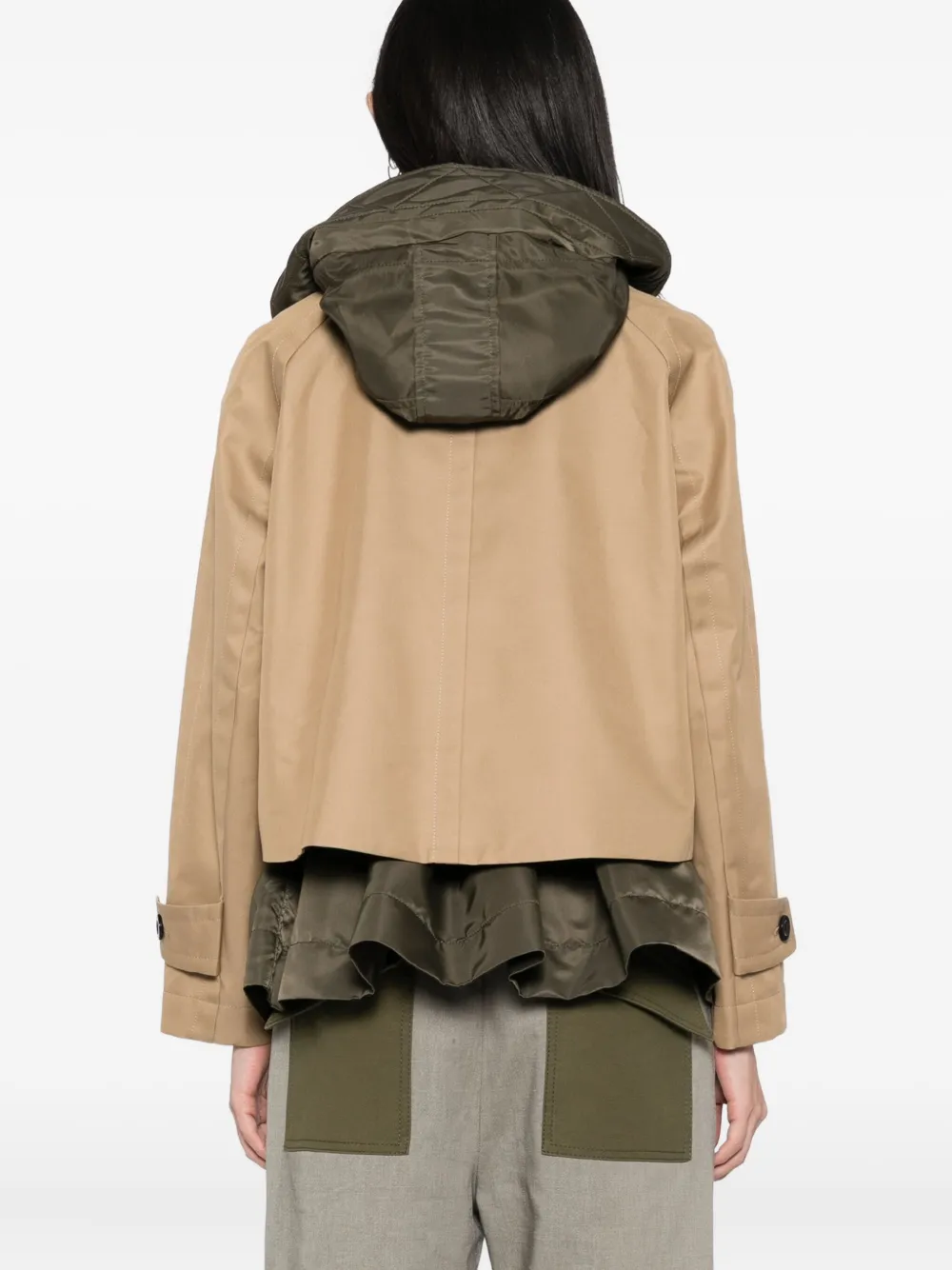sacai Gelaagd jack Beige