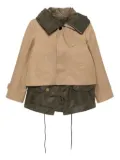 sacai double-layered jacket - Neutrals