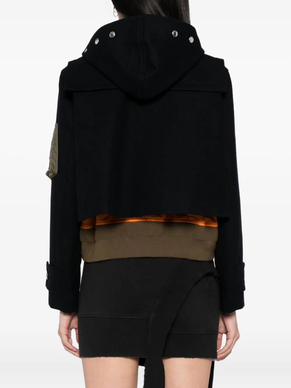 sacai Wollen jack Blauw