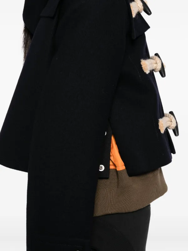 sacai ウールジャケット Sacai ウール ジャケット | ブルー | FARFETCH JP