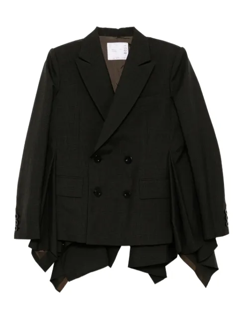 sacai wool blazer
