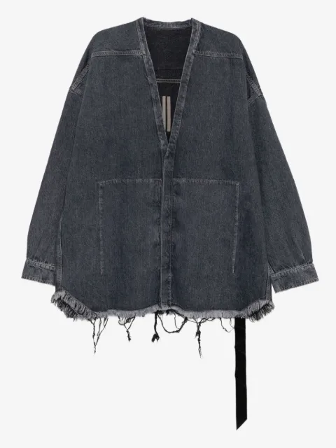 Rick Owens DRKSHDW chamarra de mezclilla y algodón