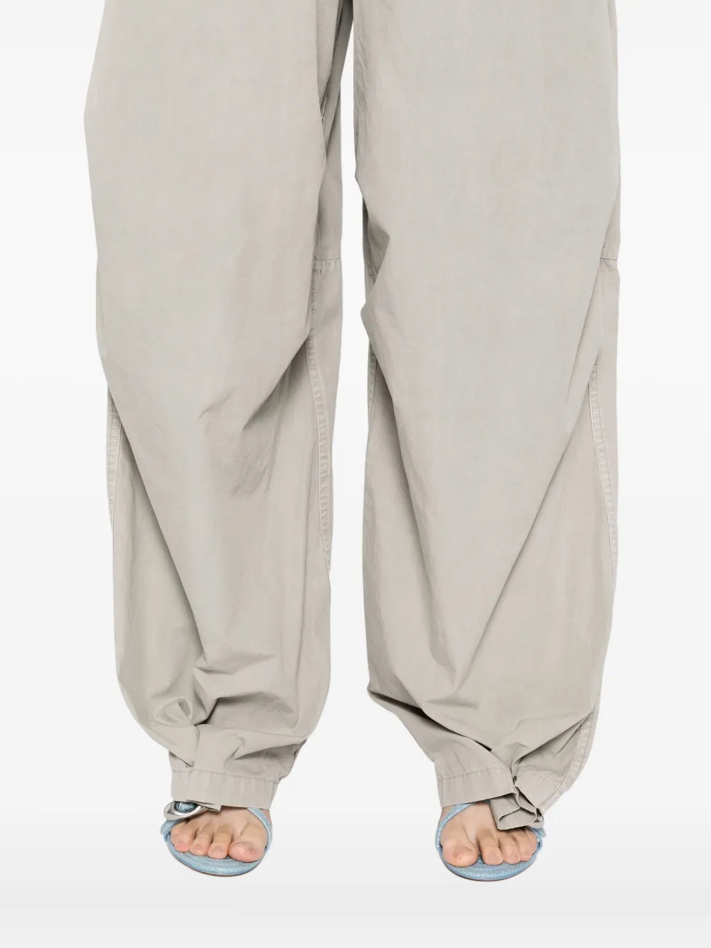 Alexander Wang Broek met geborduurd logo Grijs