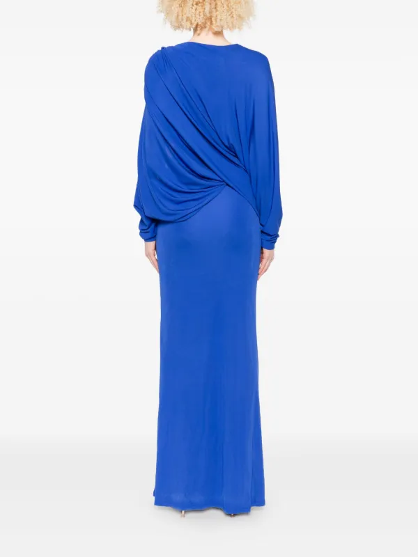 Christopher Esber Encased Nature Draped one-shoulder Dress