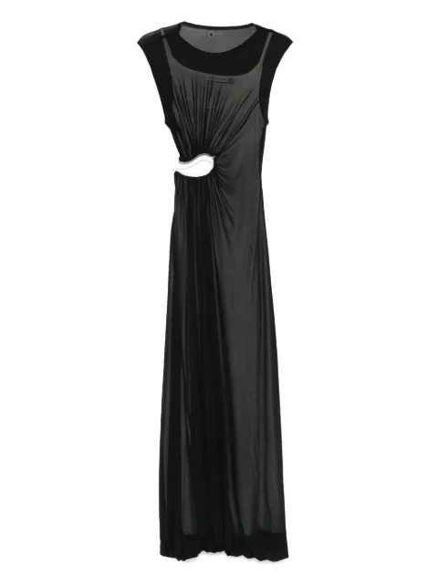 Christopher Esber Abito lungo drappeggiato con dettaglio cut-out