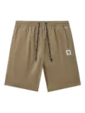NEW ERA CAP logo-patch shorts - Neutrals