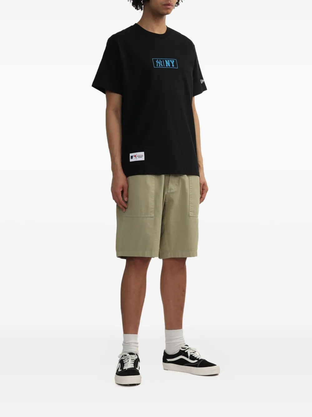 NEW ERA CAP lettering-print graphic T-shirt - Zwart