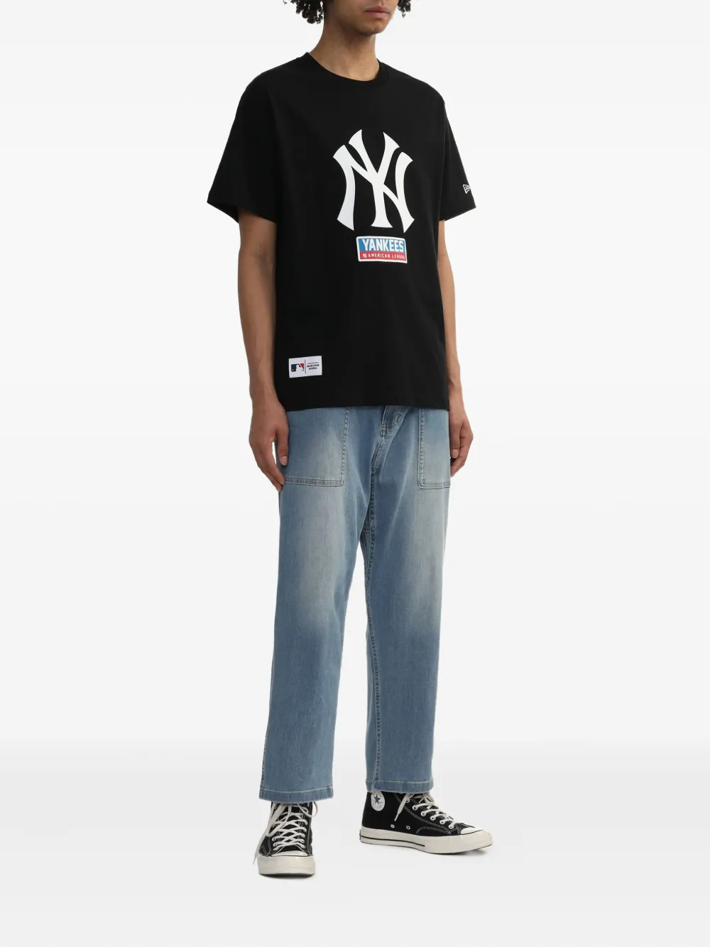 NEW ERA CAP logo-print T-shirt - Zwart