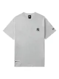 NEW ERA CAP logo-patch cotton T-shirt - Grey