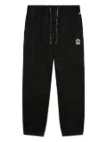 NEW ERA CAP logo-patch cuffed track pants - Black