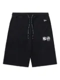 NEW ERA CAP logo-patch shorts - Black