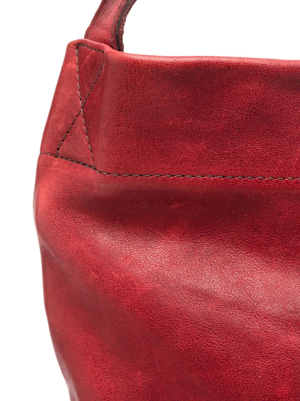 Sommet Large Lidia Buckle-strap Leather Shoulder Bag In Red