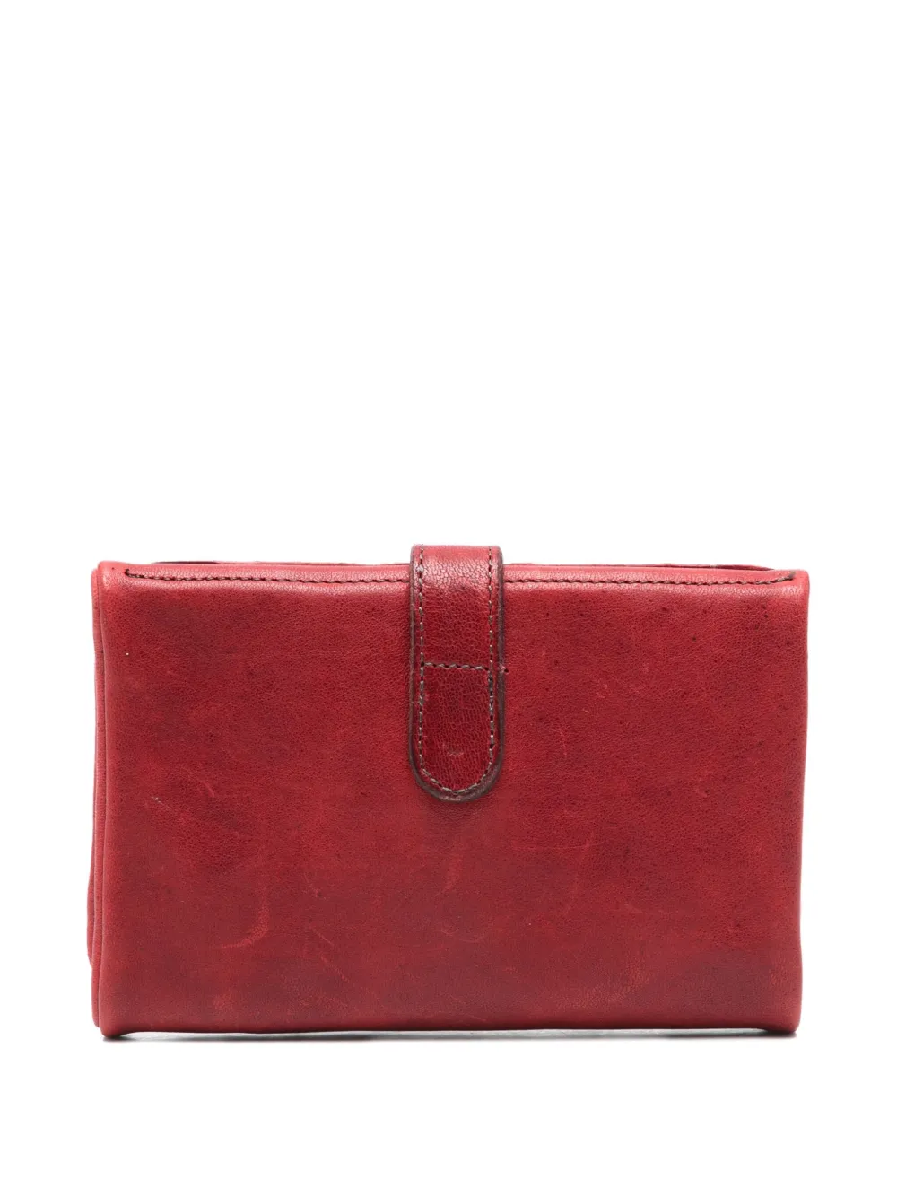 SOMMET leather flap wallet - Rood