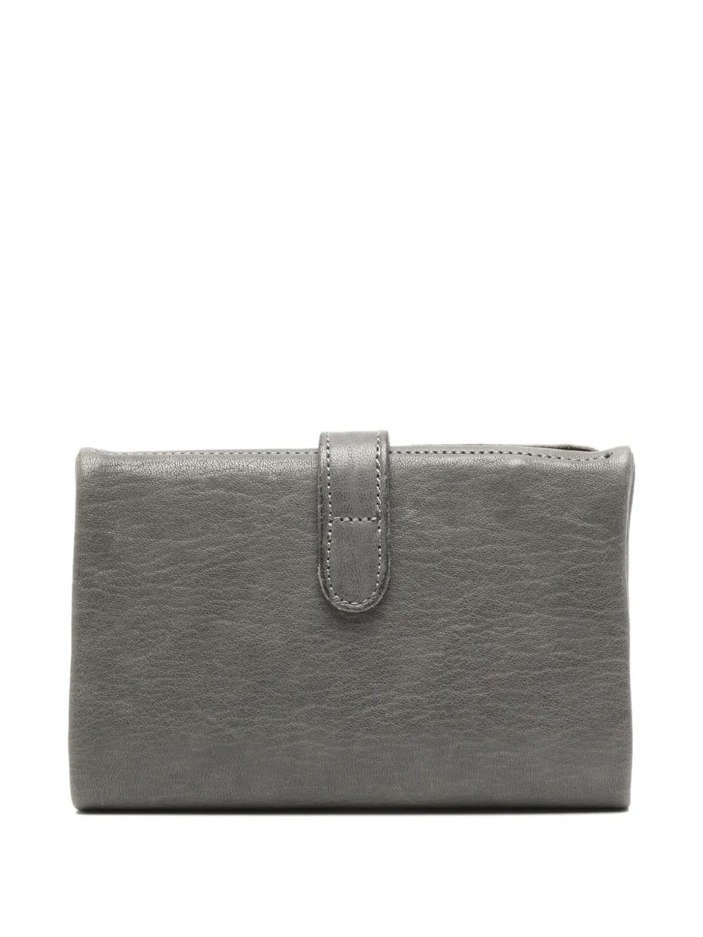 SOMMET leather flap wallet - Grijs