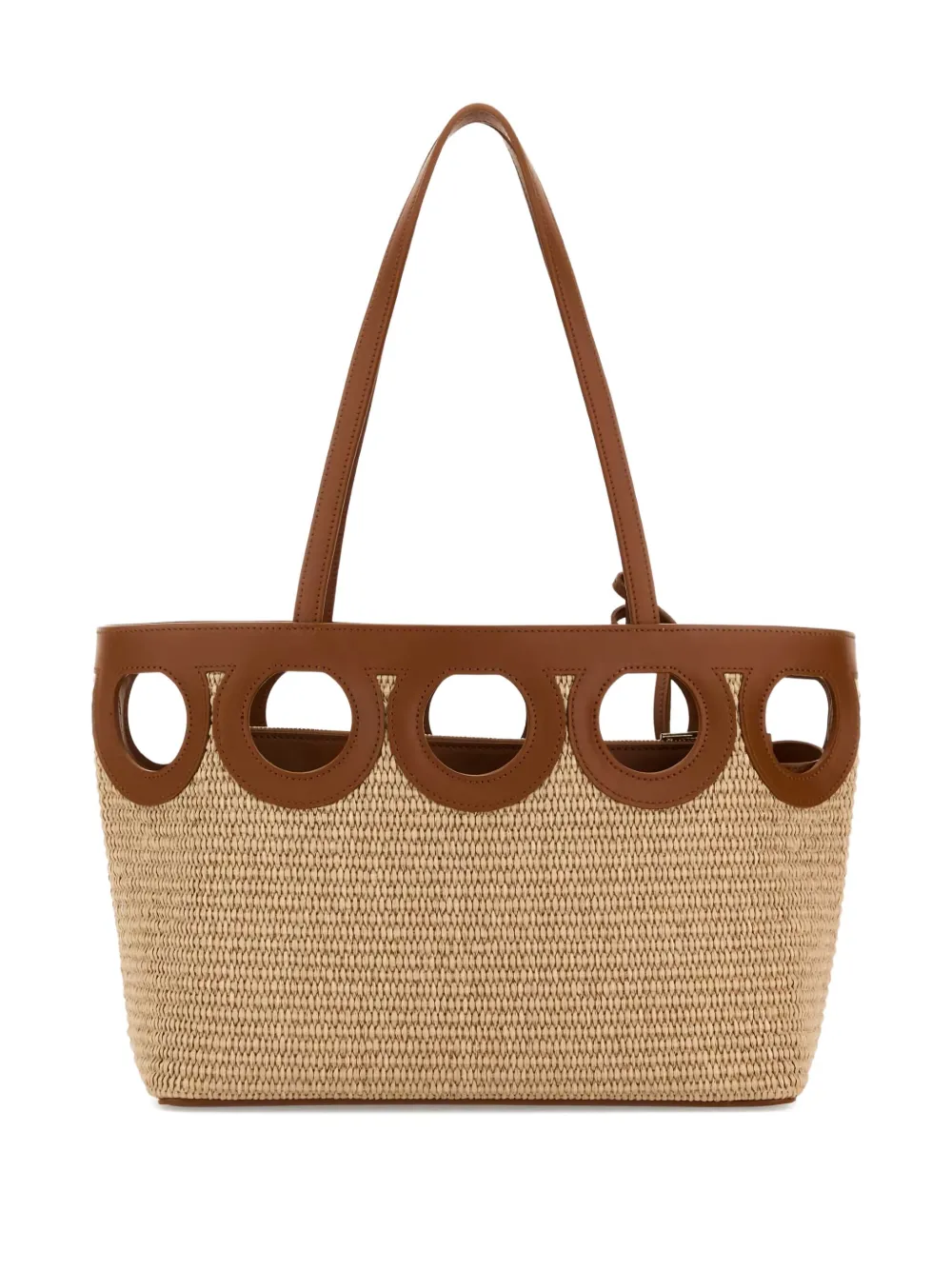 Ferragamo open-top cut-out tote bag Bruin