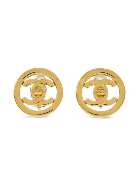 CHANEL Pre-Owned 1997 Turnlock clip-on earrings