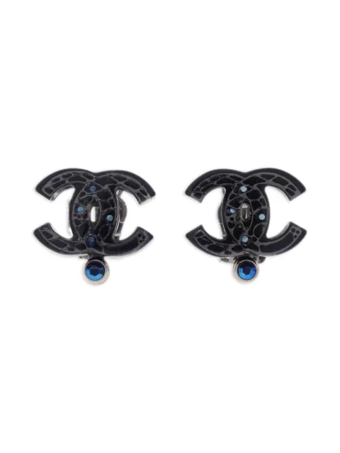 CHANEL Pre-Owned 2006 CC clip-on earrings
