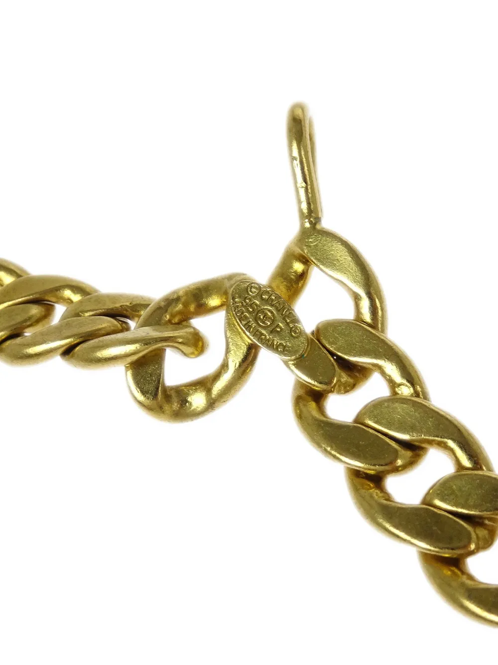 Pre-owned Chanel 1995 Medallion Chain Belt In Gold
