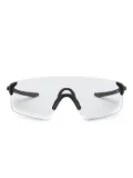 Oakley matte black frame clear lens sunglasses