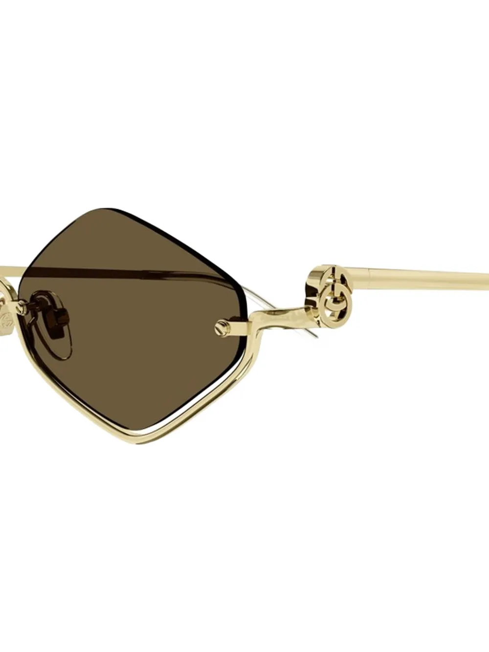 Gucci Eyewear geometric-frame sunglasses Goud