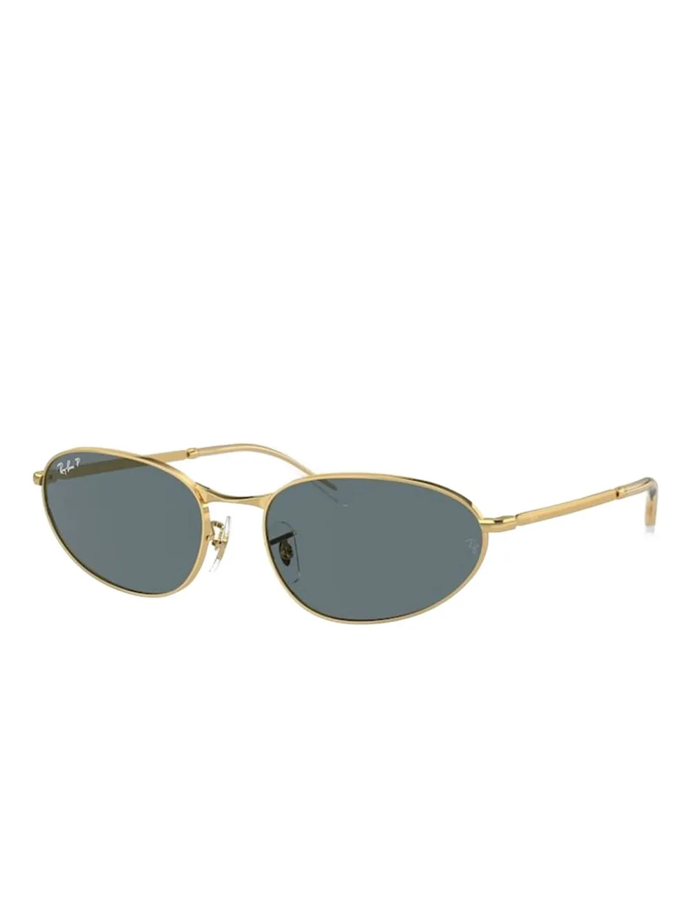 Ray-Ban oval-frame gold sunglasses - Goud