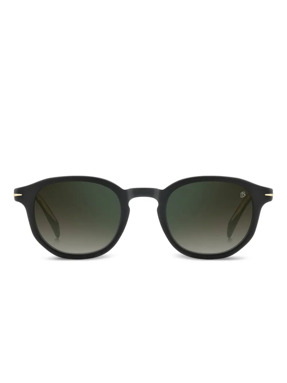 DAVID BECKHAM EYEWEAR matte round sunglasses - ブラック DAVID BECKHAM EYEWEAR matte round sunglasses - ブラック