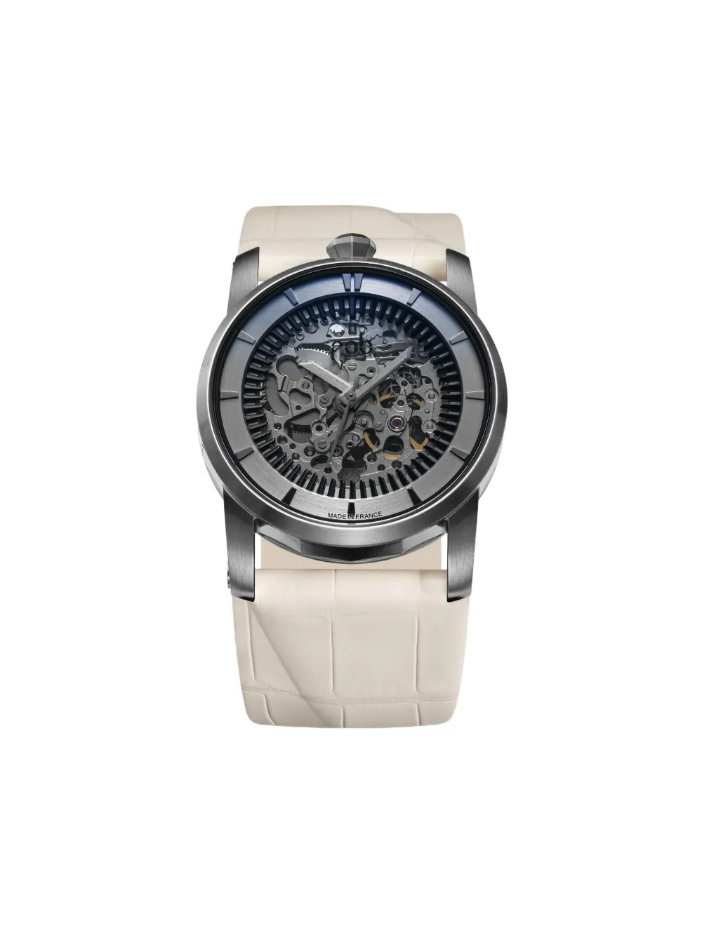 Fob Paris skeleton leather 41mm | Silver | Image 1