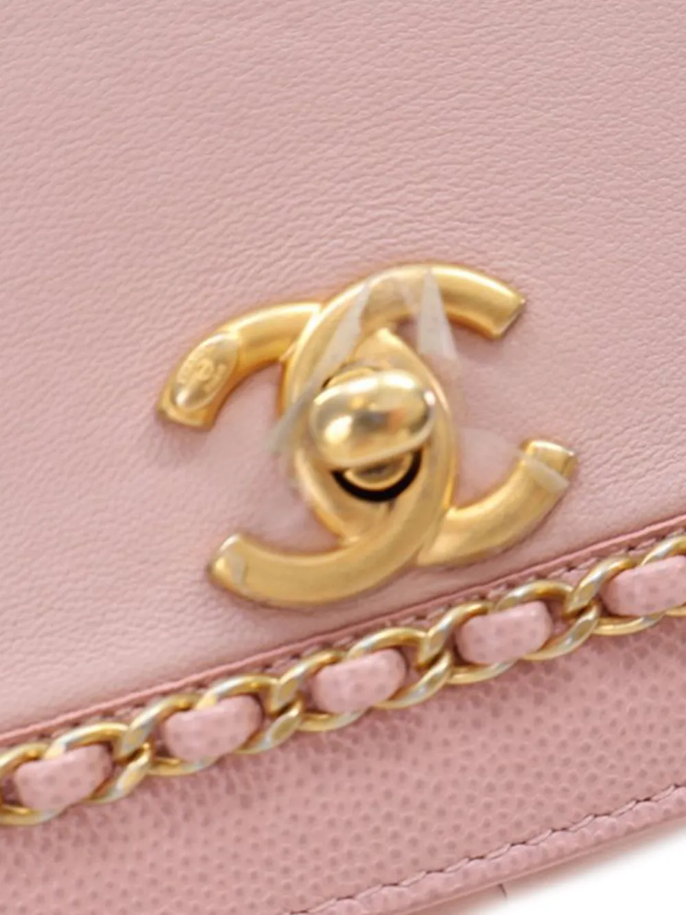 CHANEL Pre-Owned 2019 Lambskin and Caviar Lovely Chains Flap crossbody bag | Pre-Owned | Image 2