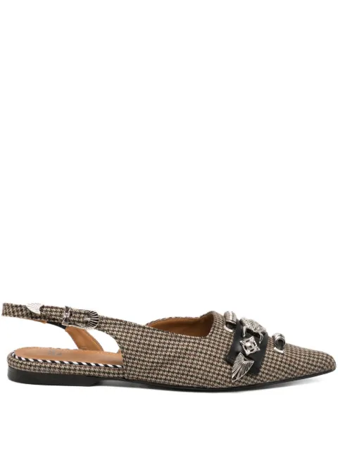 Toga buckle-embellished flat pumps