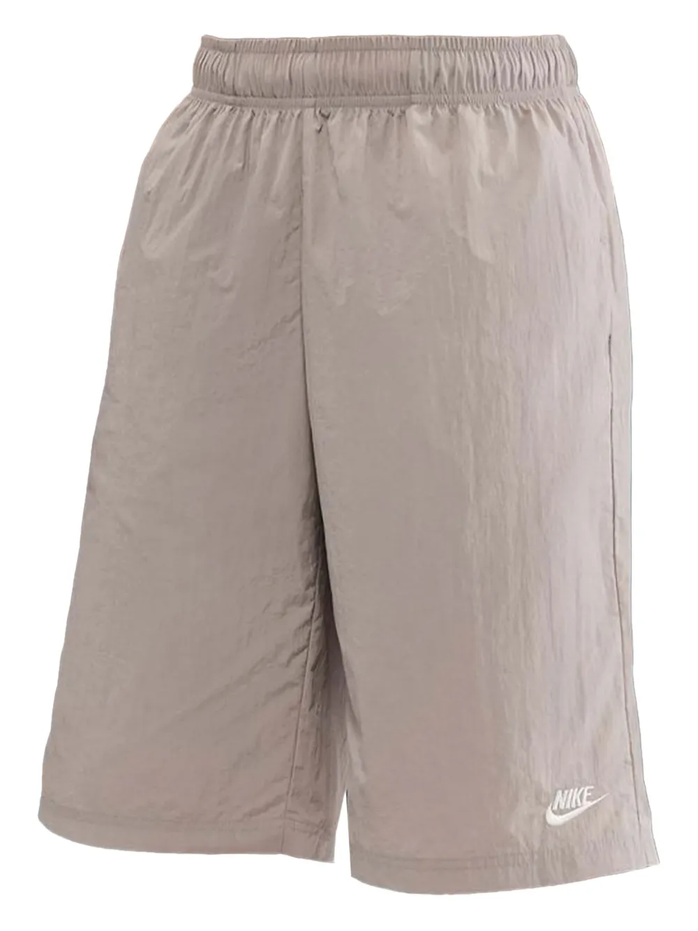 Nike Shorts met elastische taille en geborduurd Swoosh-logo Grijs