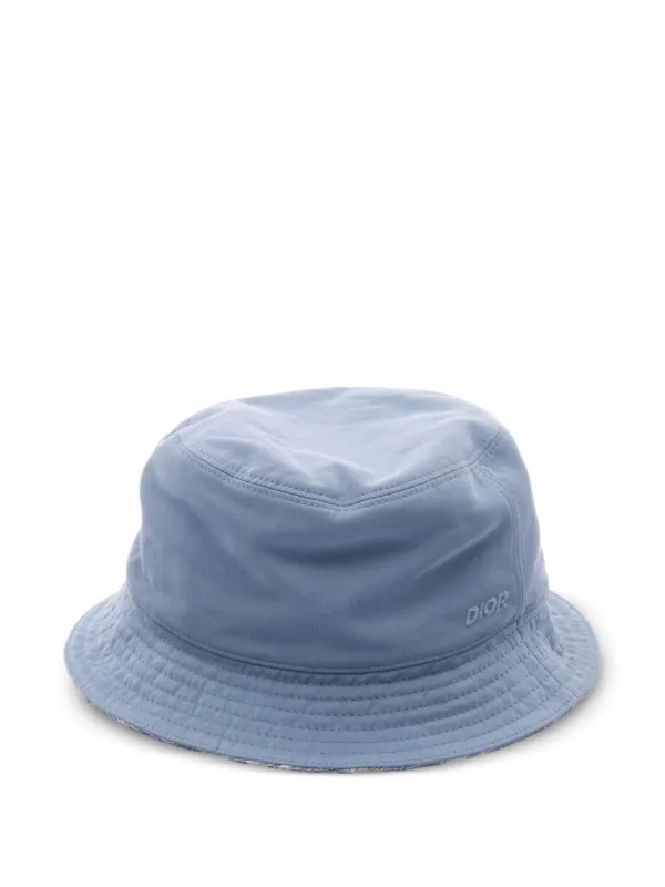【新品】クリスチャン ディオール DIOR AND PARLEY ハット ブルー Christian Dior Pre-Owned x Parley 2020s バケットハット | ブルー