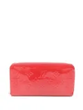Louis Vuitton Pre-Owned 2018 vernis-leather zip-around wallet - Red