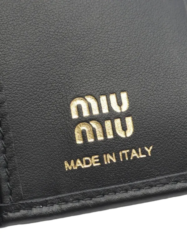 Miu Miu Pre-Owned 2020s softy三つ折り財布 | ブラック