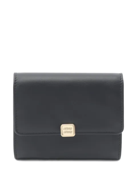 Miu Miu Pre-Owned 2020s softy metal tri-fold wallet