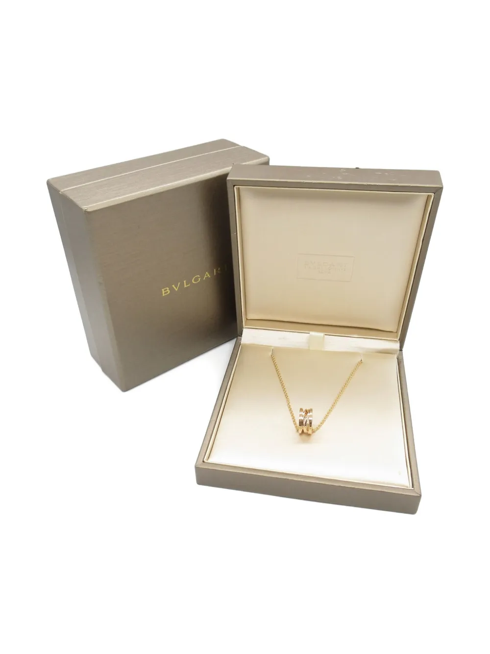 Pre-owned Bvlgari 2010s 18k Rose Gold B.zero1 Ring