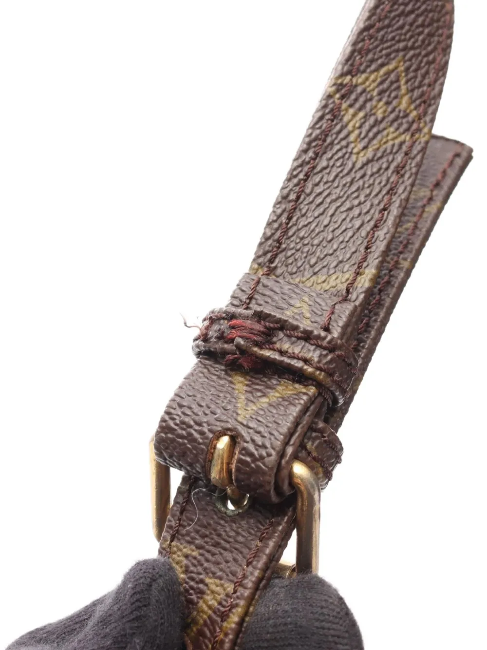 Pre-owned Louis Vuitton 1982 Petit Marceau Shoulder Bag In Brown