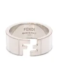 Fendi Pre-Owned 00s FF-logo metal ring - Grey