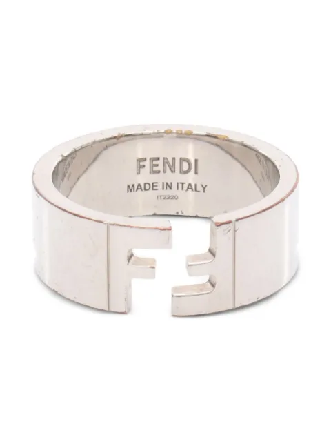 Fendi Pre-Owned 00s FF-logo metal ring