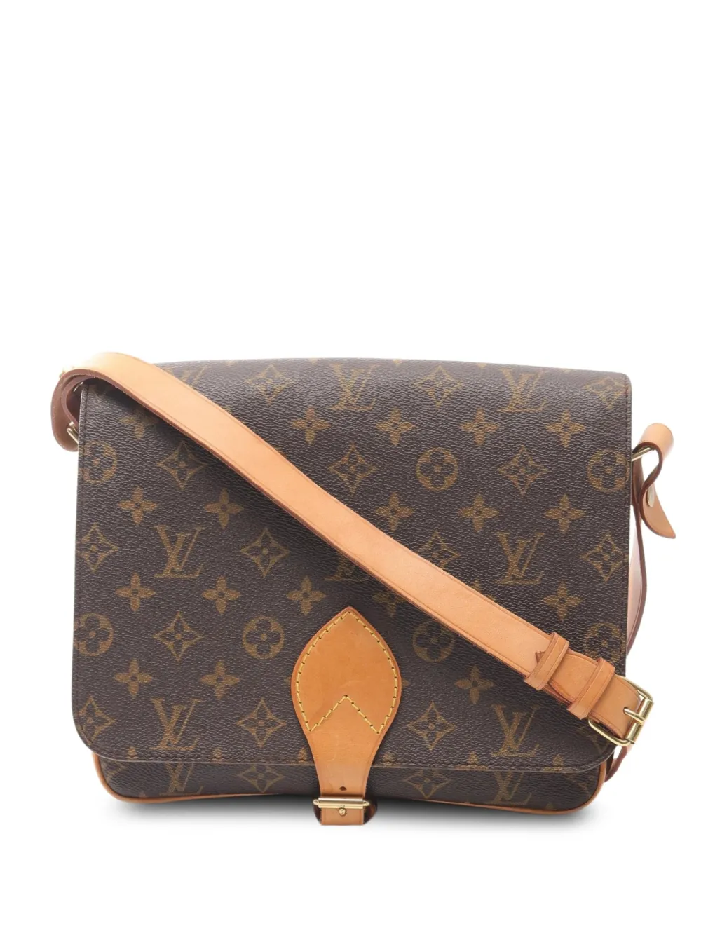 Louis Vuitton Pre-Owned 1995 モノグラム カルトシエ ショルダーバッグ - ブラウン Louis Vuitton Pre-Owned 1995 モノグラム カルトシエ ショルダーバッグ - ブラウン
