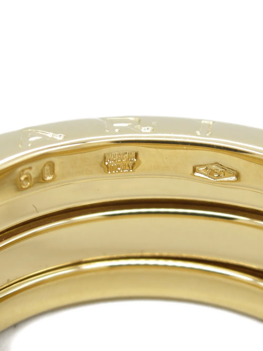Pre-owned Bvlgari 2010s 18k Yellow Gold B-zero1 Ring