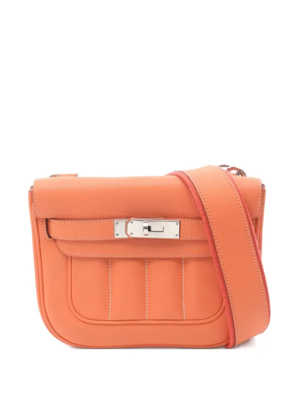 Hermès Pre-owned Mini Berlin Crevette Shoulder Bag in Orange