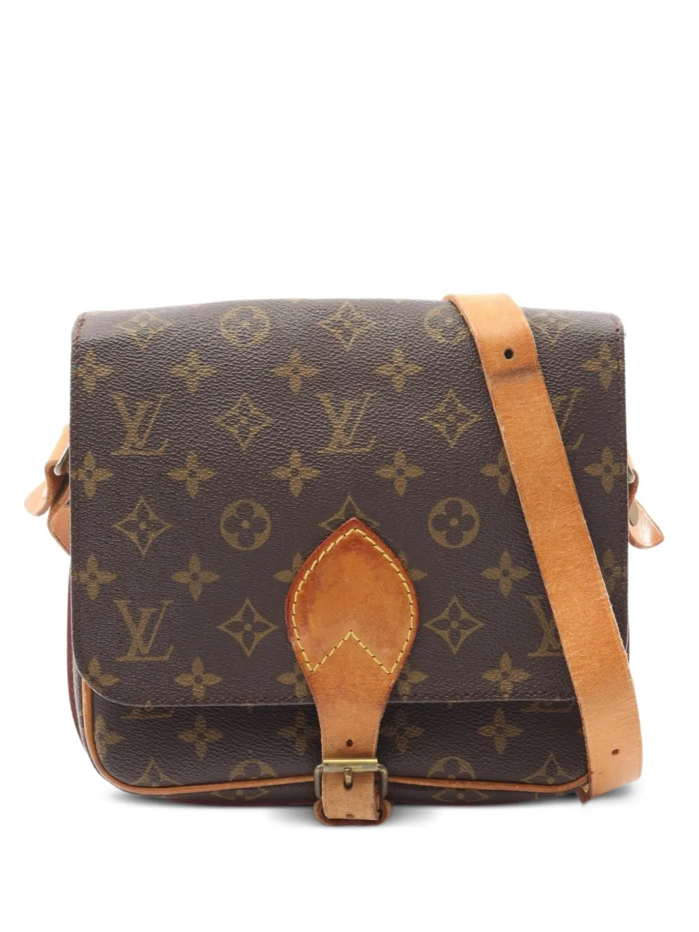 Louis Vuitton Pre-Owned 1985 Cartesier MM monogram shoulder bag | Brown | Image 1