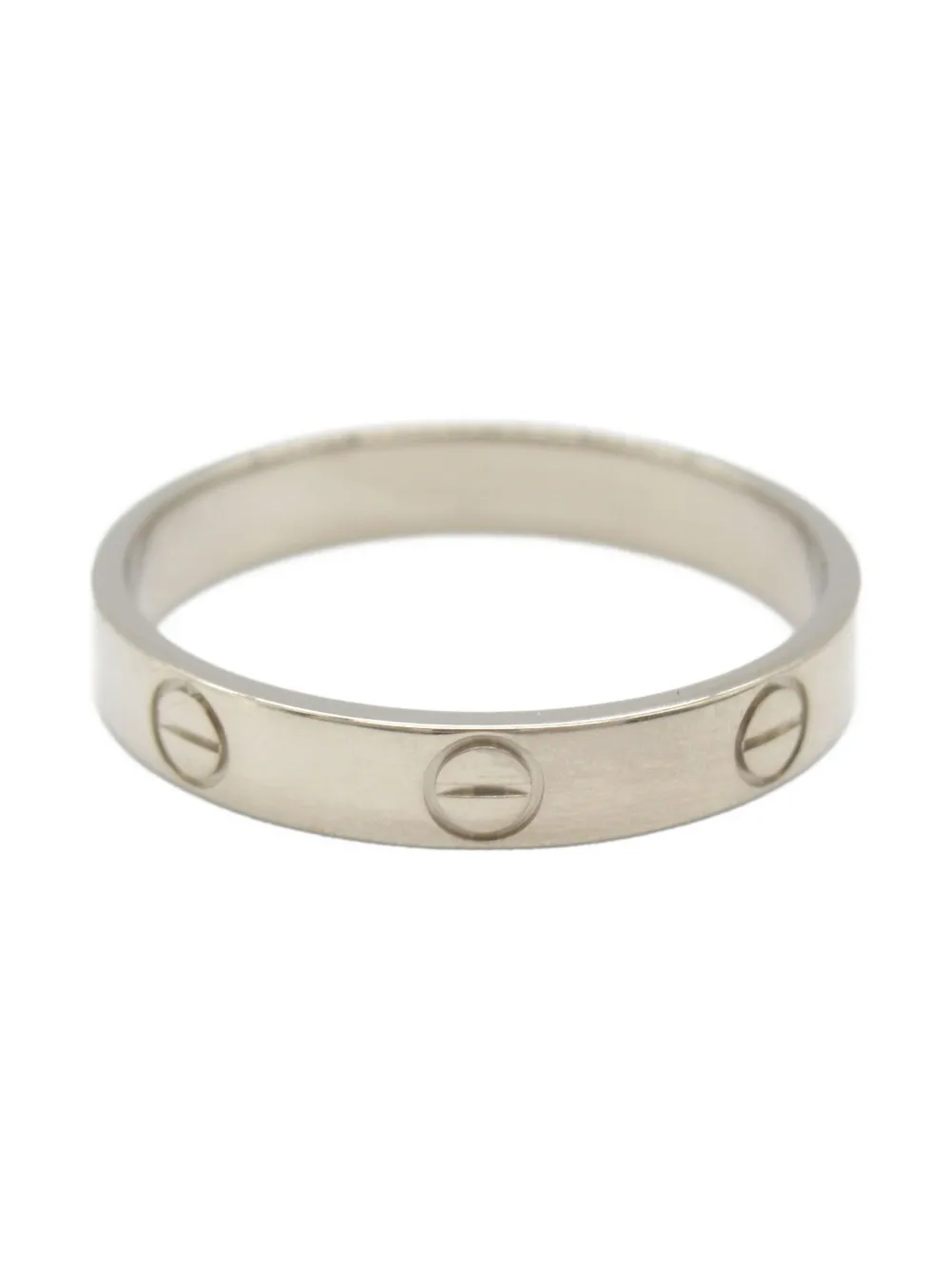 Cartier 2010s ミニ ラブ リング 18Kホワイトゴールド - シルバートーン Cartier 2010s ミニ ラブ リング 18Kホワイトゴールド - シルバートーン