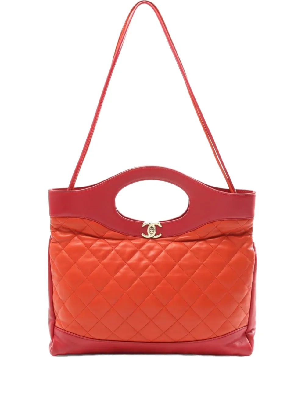 CHANEL Pre-Owned 2018-2019 31 マテラッセ ショルダーバッグ - オレンジ CHANEL Pre-Owned 2018-2019 31 マテラッセ ショルダーバッグ - オレンジ