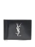Saint Laurent Pre-Owned 2020s monogram money clip wallet - Black