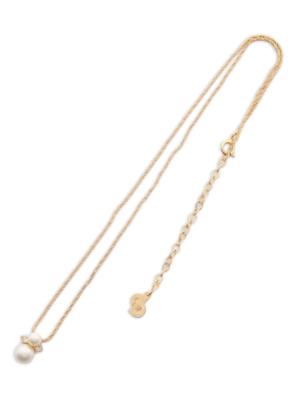 2000s GP faux-pearl rhinestone jewellery set (set of two)