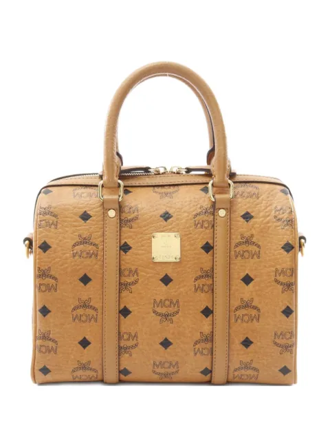 MCM Pre-Owned 2010s mini Visetos boston bag 