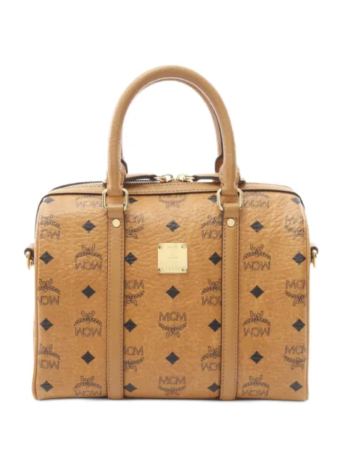 MCM Pre-Owned 2010s mini Visetos boston bag 