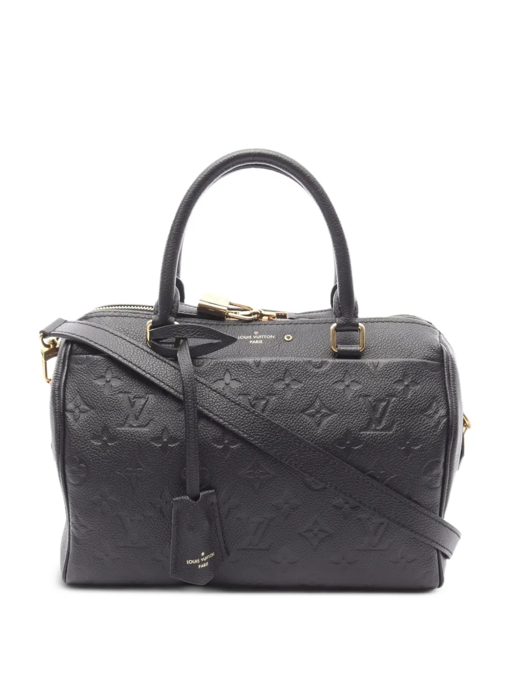 Louis Vuitton Pre-Owned 2018 スピーディ バンドリエール 25 モノグラム ハンドバッグ - ブラック Louis Vuitton Pre-Owned 2018 スピーディ バンドリエール 25 モノグラム ハンドバッグ - ブラック