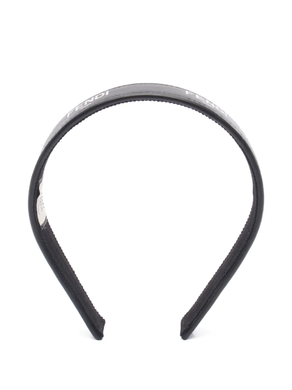 2010s leather logo headband